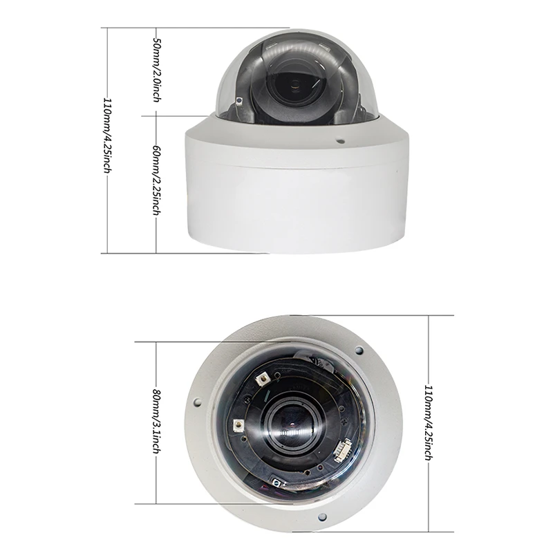 8.0MP Vandal proof PTZ Dome Camera - image 3