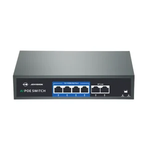 Jovision JVS-S06-4P-75W PoE switch for intelligent surveillance networking and stable power transmission in Bangladesh